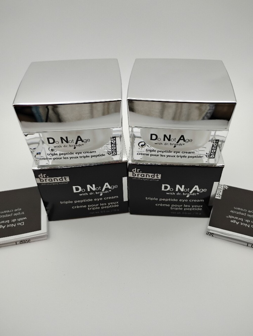 (2)Dr. Brandt Do Not Age Triple Peptide Eye Cream - 2 BRAND NEW IN THE BOX